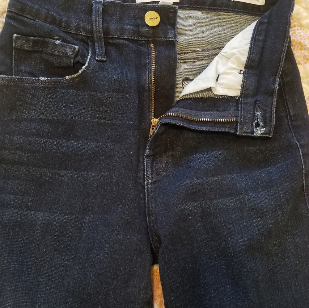 Frame Denim Ali High Rise Skinny Jeans